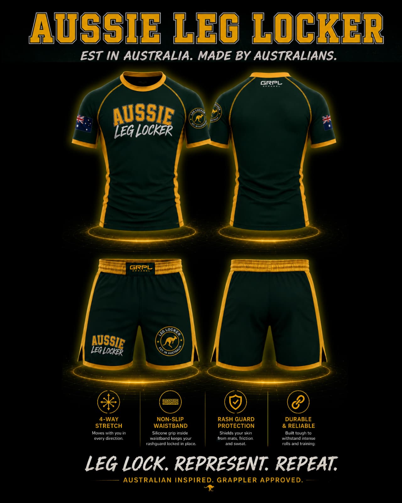 Aussie Leg Locker — Rash Guard (Presale)